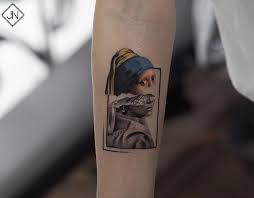 Jefreenaderali Tattoo Johannes Vermeer Dovme Kadin Instagram