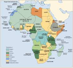 Relief is shown by hachures and spot elevations. Colonies Of Africa With A Map