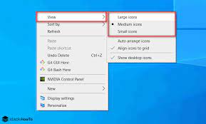 How To Change Desktop Icon Size In Windows 10 Stackhowto