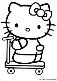 Welcome in free coloring pages site. Hello Kitty Coloring Picture