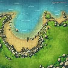Moon Cove Battle Map 30x30 Grid Battlemaps Fantasy City Map Dnd World Map Fantasy Map