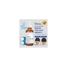 This concentrated serum helps hair look thicker, denser, fuller, and healthier. The Ordinary Multi Peptide Serum For Hair Density
