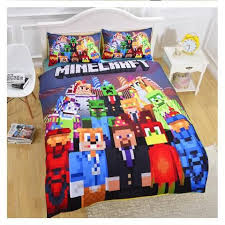 Minecraft Creeper 03 Cool Kids Bedding Bed Set Duvet Cover Pillow Case Minecraft Bedding Kids Comforter Sets Kids Comforters