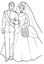 Girls Coloring Pages Barbie And Ken Wedding Barbie Coloring Pages Barbie Coloring Wedding Coloring Pages