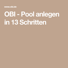 Pool Selber Bauen Anleitung In 13 Schritten Obi Pool Selber Bauen Anleitung Pool Selber Bauen Anleitung