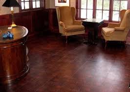 The Soft Warm Feel Under Foot Makes Leather Perfect For Bedrooms Closets And Small Areas With Little Foot T Leather Wall Interesting Flooring Brown Tile Floor
