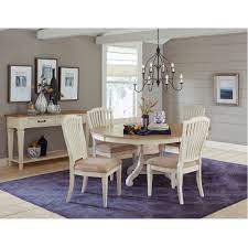 Materials available from oak to walnut to cherry. Carolina Rustica For Hillsdale Furniture Rockport 5 Piece Round Oval Dining Table Set With Side Chairs Accuweather Shop
