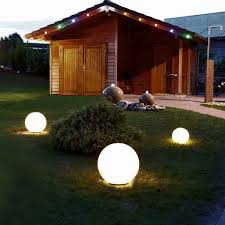 Set led solar leuchten kugeln außen beleuchtung garten dekoration 20cm 25cm. Led Sun Kugelleuchten