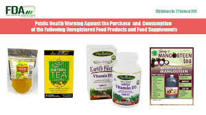 Check spelling or type a new query. Fda Advisory No 2019 211 Public Health Warning Against The Purchase And Consumption Of The Following Unregistered Food Supplements And Food Products Food And Drug Administration