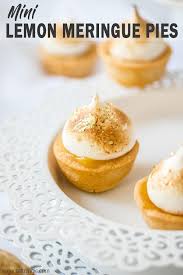 Mini Lemon Meringue Pies Recipe Mini Lemon Meringue Pies Finger Food Desserts Lemon Meringue Pie