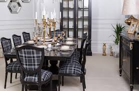 Hercules series black ladder back metal restaurant chair with black vinyl seat. Checkered Black Dining Table Luxury Antonovich Home Ka Furniture