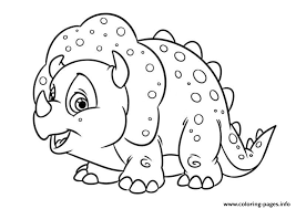 Triceratops cute baby dino coloring pages. Little Triceratops Baby Coloring Pages Printable