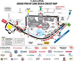 Circuit Map Parking Acura Grand Prix Of Long Beach