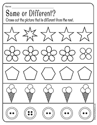 Same And Different Worksheets For Preschool Free Download Preschool Worksheets Preschool Math Worksheets Free Preschool Worksheets