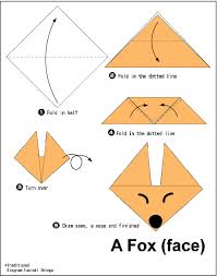 Origami Fox Face Easy Origami Instructions For Kids Easy Origami For Kids Kids Origami Origami Instructions For Kids
