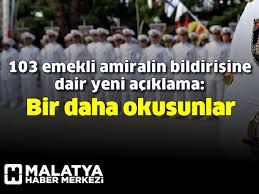 Bir darbe bildirisi yayınlayan vesayet heveslisi sözde 103 emekli amiral, montrö boğazlar sözleşmesi'ni bahane ederek. Bdaed7gzzfdnam