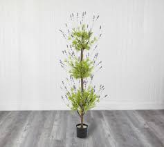 Just make sure you've got adequate drainage and almost anything can become a planter! Faux Potted Lavender Topiary Tree Pottery Barn