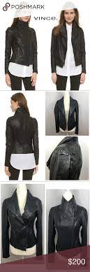 Vince Scuba Leather Jacket In Black Xs Leather Jacket Clothes Design Fashion Trends