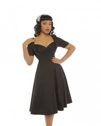 Sloane Black Swing Dress Black Swing Dress Swing Dress Vintage Style Dresses