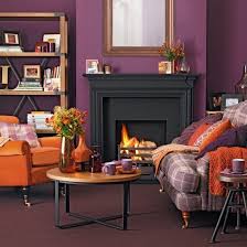 Color Combo Purple Orange Living Room Orange Purple Living Room Brown Living Room