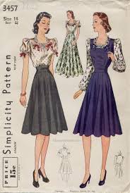 Simplicity 3457 Vintage Stitches Vintage Clothes Patterns Vintage Style Dresses Vintage Dresses