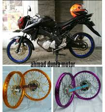 Gambar modifikasi new vixion advance full fairing via modifikasi vixion mirip konsep honda cbr250rr keren tenan via www.motorvixion.com. Jual Velg Vixion New Jari Jari Kepang Variasi Spaket Rossi Di Lapak Ahmad Dunia Motor Bukalapak