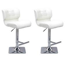 Tabouret de bar de 30 à 50% de réduction. Lot De 2 Tabourets Bar Design Adonis 109cm Blanc Paris Prix Achat Vente Tabouret De Bar Blanc Cdiscount