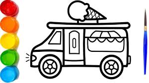 8 Coloring Page Ice Cream Truck Ice Cream Truck Truck Coloring Pages Coloring Pages