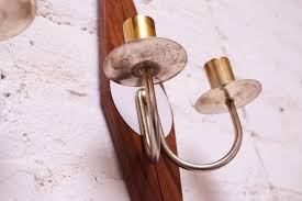 Pair Of Mid Century Modern Diamond Candle Wall Sconces Candleholders For Sale At 1stdibs