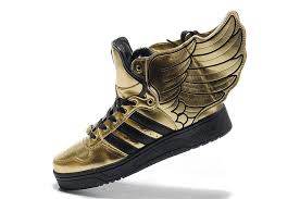 Black And Gold Adidas High Tops Adidas Jeremy Scott Wings 2 0 Black Gold Shoes For Sale Black And Gold Shoes Womens Fashion Sneakers Sneakers