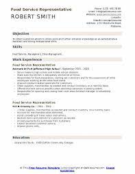 Sample customer service and customer service manager resumes and templates, highlighting education, experience, and skills, with writing tips and advice. Food Service Representative Resume Samples Qwikresume
