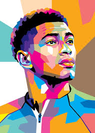 Jude Bellingham WPAP: ssa julisteet ja tulosteet tekijältä V Styler