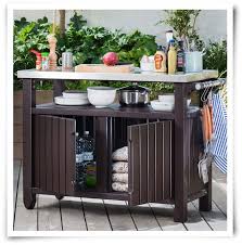 Houseology Collection Bbq Table Double Stainless Steel Bbq Worktop Table By Houseology Collection Be The Host With Bbq Table Patio Cabinet Entertaining Decor