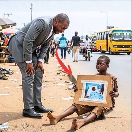 Billionaire's lunch interrupted by homeless boy
