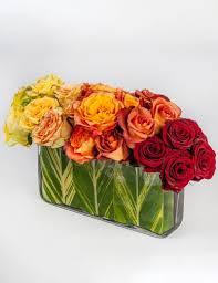 Ombre Rose Hedge Flower Arrangements Rose Hedge Flowers
