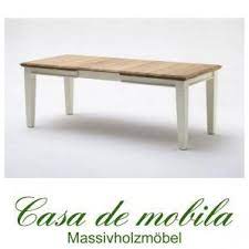 Warum massivholz eine großartige wahl für den esstisch ausziehbar ist. Massivholz Esstisch Ausziehbar 160 260x95 Holz Kiefer Massiv Champagner Lackiert Wildeiche Geolt Nordic Home Erweiterbar Esstisch Esstisch Holz Esstisch 160