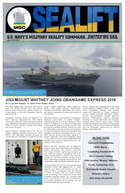 Sealift May 2018 By Military Sealift Command Issuu