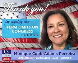 Monique Cobb-Adams Perreira Pledges to Support Congressional Term Limits