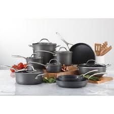 Kirkland Signature Hard Anodized Aluminum Cookware Set Cookware Set Hard Anodized Cookware Specialty Cookware
