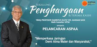 Surat kelulusan program / penajaan dari pejabat naib canselor. Pelancaran Aspaa Persatuan Alumni Sains Pentadbiran Pengajian Polisi Uitm Semalaysia