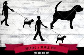 Download Walking A Beagle Dog Silhouette Vector Graphic By Thesilhouettequeenshop Creative Fabrica PSD Mockup Templates
