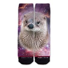 Function - Galaxy Otter Socks Funny Novelty Animal Space outer sea otterly  face
