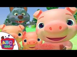 Three Little Pigs Nursery Rhymes Kids Songs Abckidtv Youtube Three Little Pigs Little Pigs Kids Songs