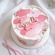 ꧁ follow me and find aesthetic pictures and videos and insightful ideas ꧂. Korean Minimalist Cakes Design Gallery Pink Apron