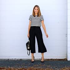Black And White Square Pants Outfit Ideas Pin On Women S Fashion