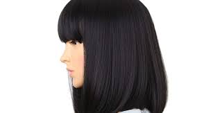 Black Bob Wig With Bangs Amazon Amazon Com Amir Straight Black Synthetic Wigs With Bangs Ericdress Middle Lengt Amazon Amir B In 2020 Medium Length Hair Styles Wigs With Bangs Thick Hair Styles