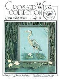 Indian heron cross stitch pattern. Crossed Wing Collection Great Blue Heron Cross Stitch Pattern 123stitch