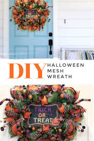 46 diy halloween wreaths to keep things scarily sophisticated. Diy Halloween Mesh Wreath Lolly Jane