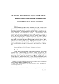 Kesan negatif penggunaan internet dalam kalangan pelajar. Pdf The Implication Of Excessive Internet Usage On The Study Of Hadith Nur Saadah Khair Academia Edu