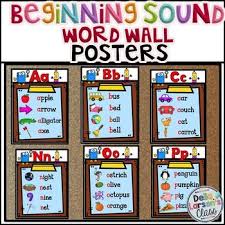 No Space For Word Walls No Problem Each Of These 26 Pages Has A Letter Of The Alphabet Each Page Has 4 Images And Wor Word Wall Sound Words Beginning Sounds